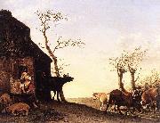 paulus potter Driving the Cattle to Pasture in the Morning Sweden oil painting artist